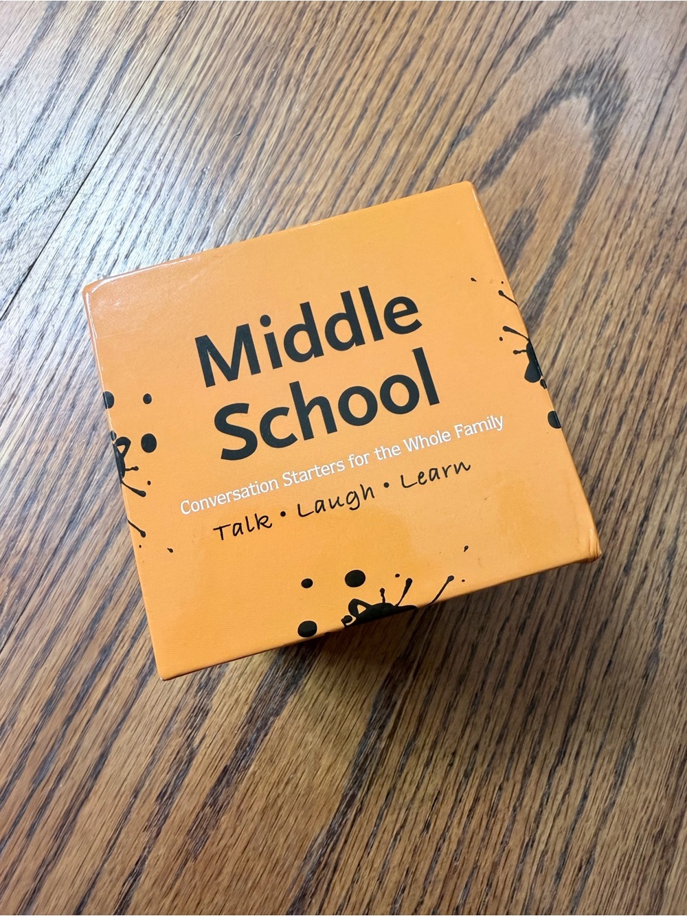 Middle School Conversation Starters Deck - Orange